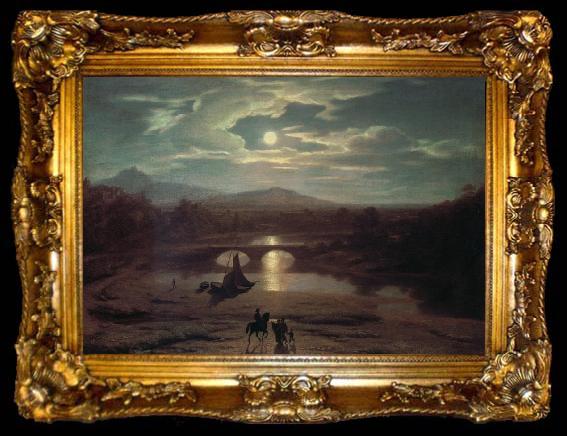 framed  Washington Allston Moonlit Landscape, ta009-2